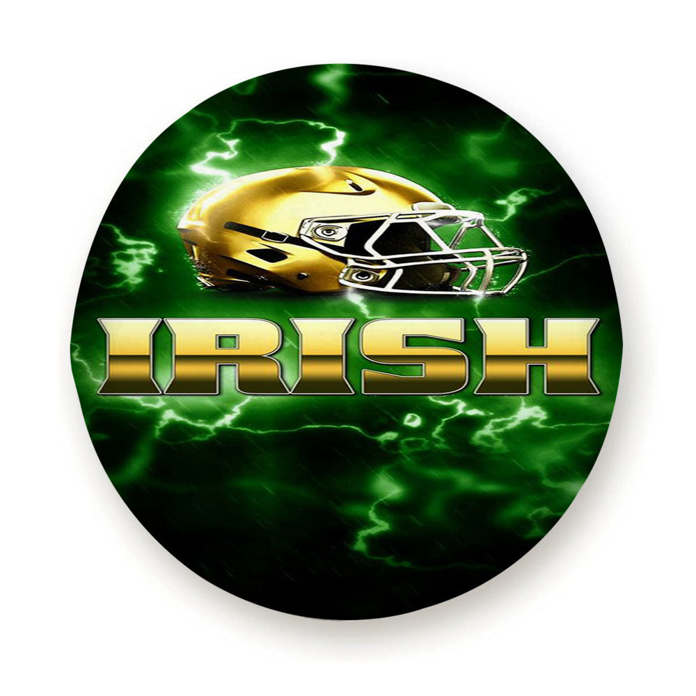 Irish Green Lighting Notre Dame Tire Cover