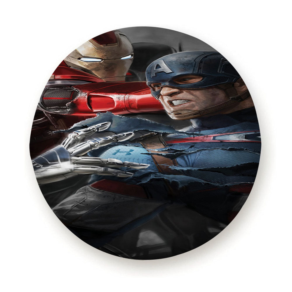 Iron Man Captain America War Tire Cover