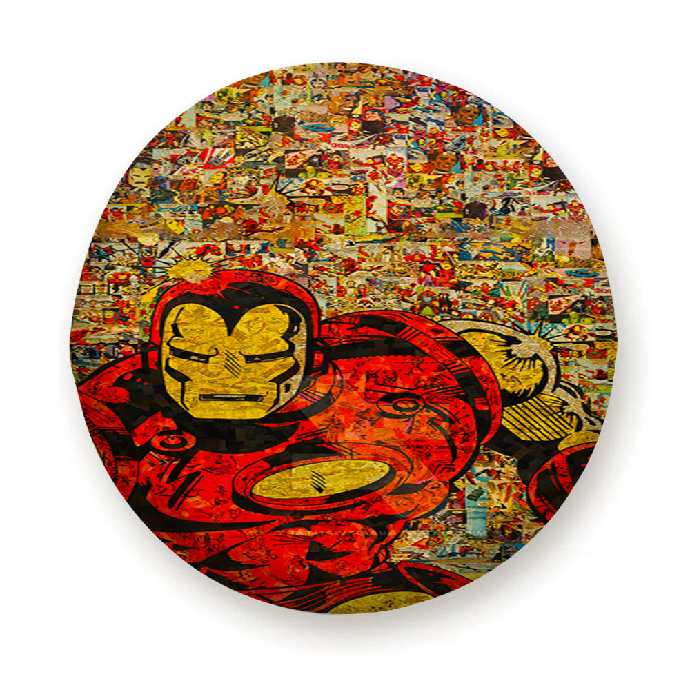 Iron Man Comic Tire Cover