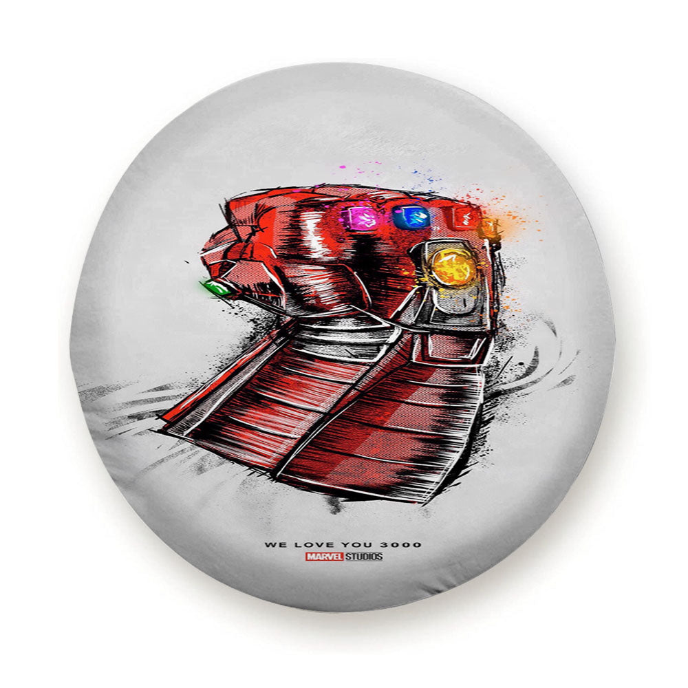 Iron Man Thanos I Love You 3000 Gauntlet Tire Cover