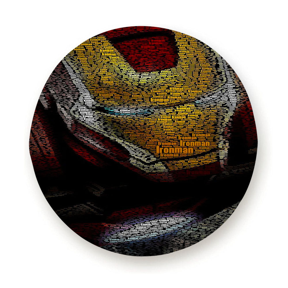Iron Man Typography Tire Cover