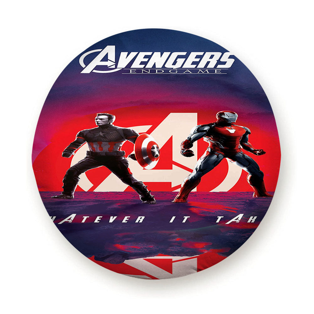 Iron Man X Captain America Avengers Endgame Poster Tire Cover