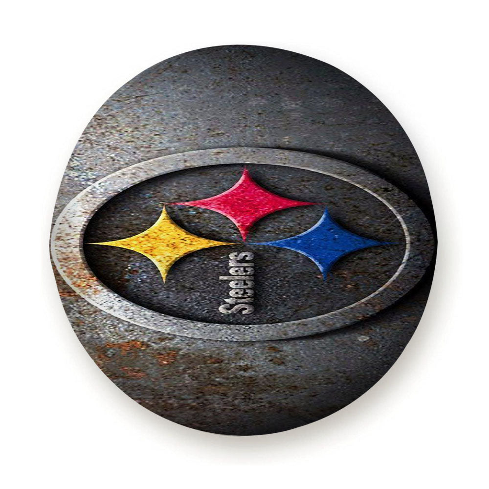 Iron Vintage Symbol Logo Pittsburgh Steelers Tire Cover