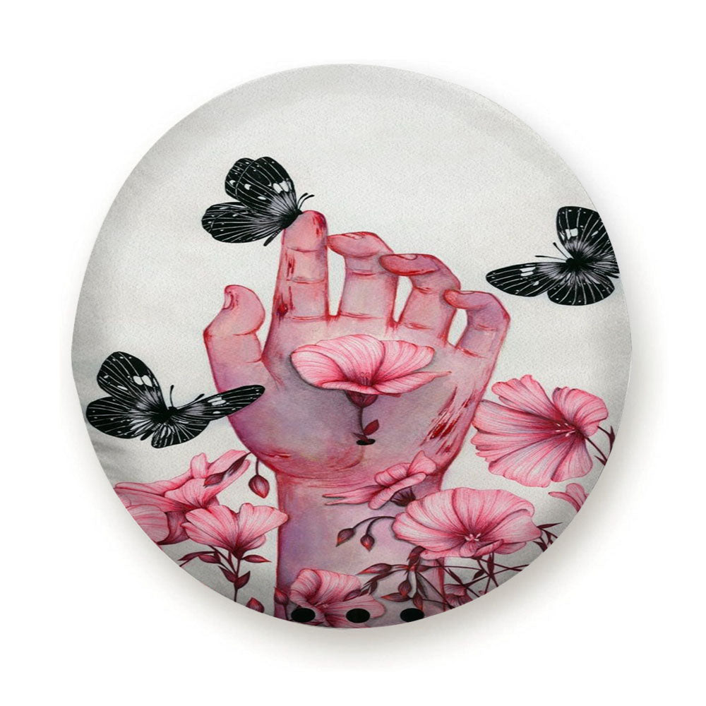 It Aches Flower Tire Cover