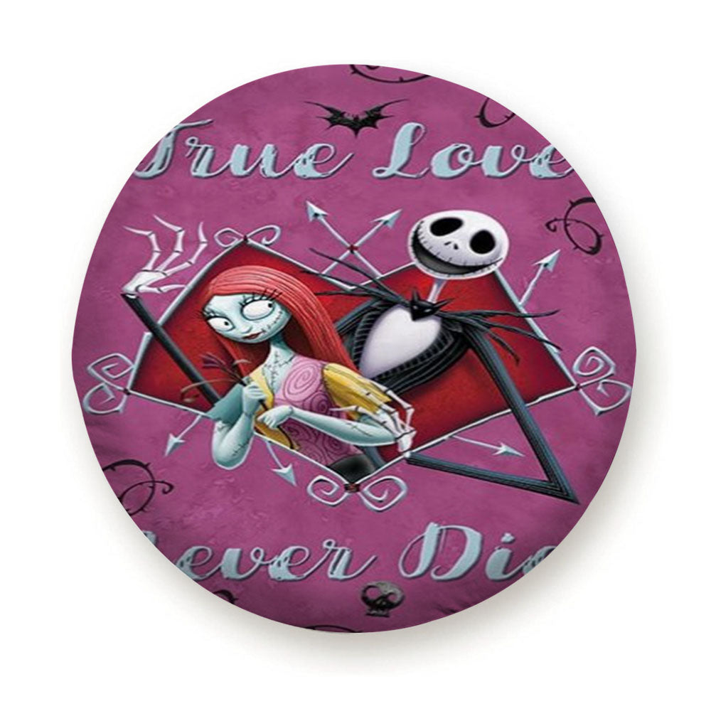 Jack & Sally True Love Never Dies Tire Cover