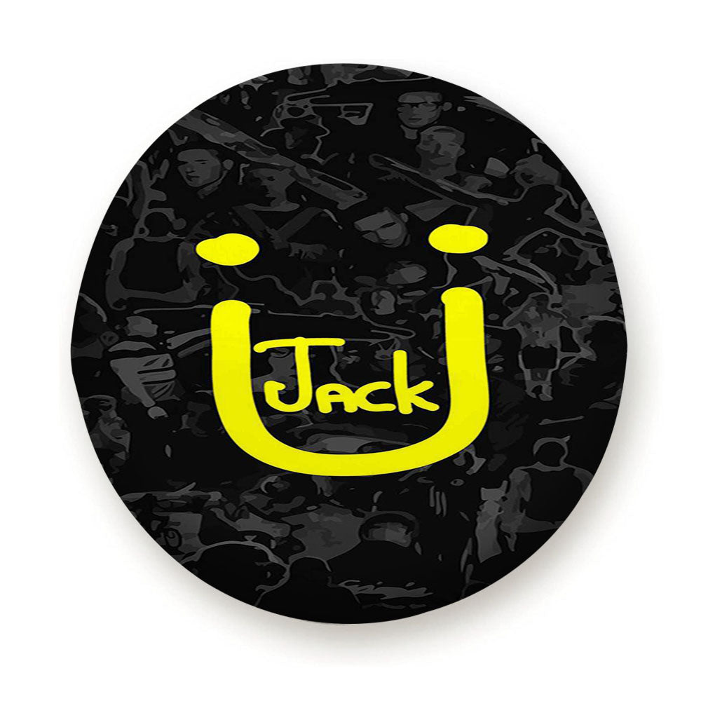 Jack U Logo Collage Tire Cover