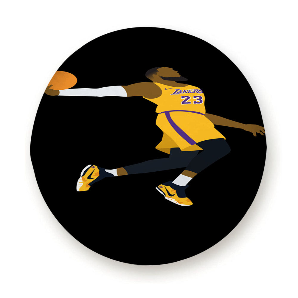 James Lebron Jump Slamdunk Nba Lakers Tire Cover