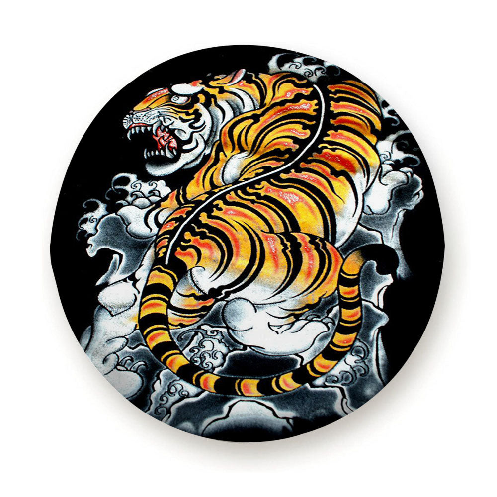 Japanese Tiger Art Backgrounds Wallpaper Tire Cover