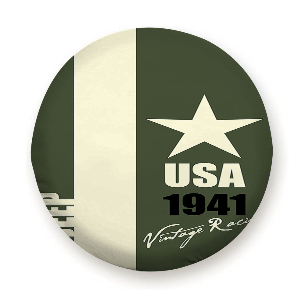 Jeep 1941 Vintage Racing Tire Cover