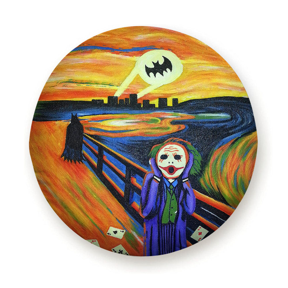 Joker Batman Scream Paint Tire Cover
