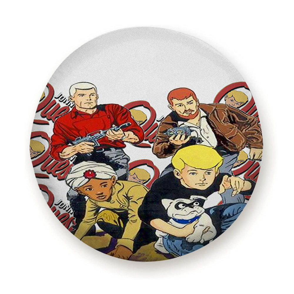Jonny Quest Vintage Comic Noise Tire Cover