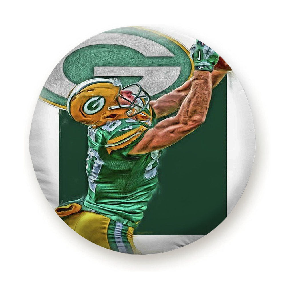 Jordy Nelson Green Bay Packers Oil Art Tire Cover