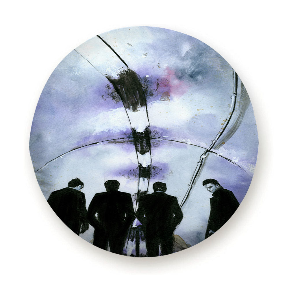 Joy Division Art Watercolor Tire Cover