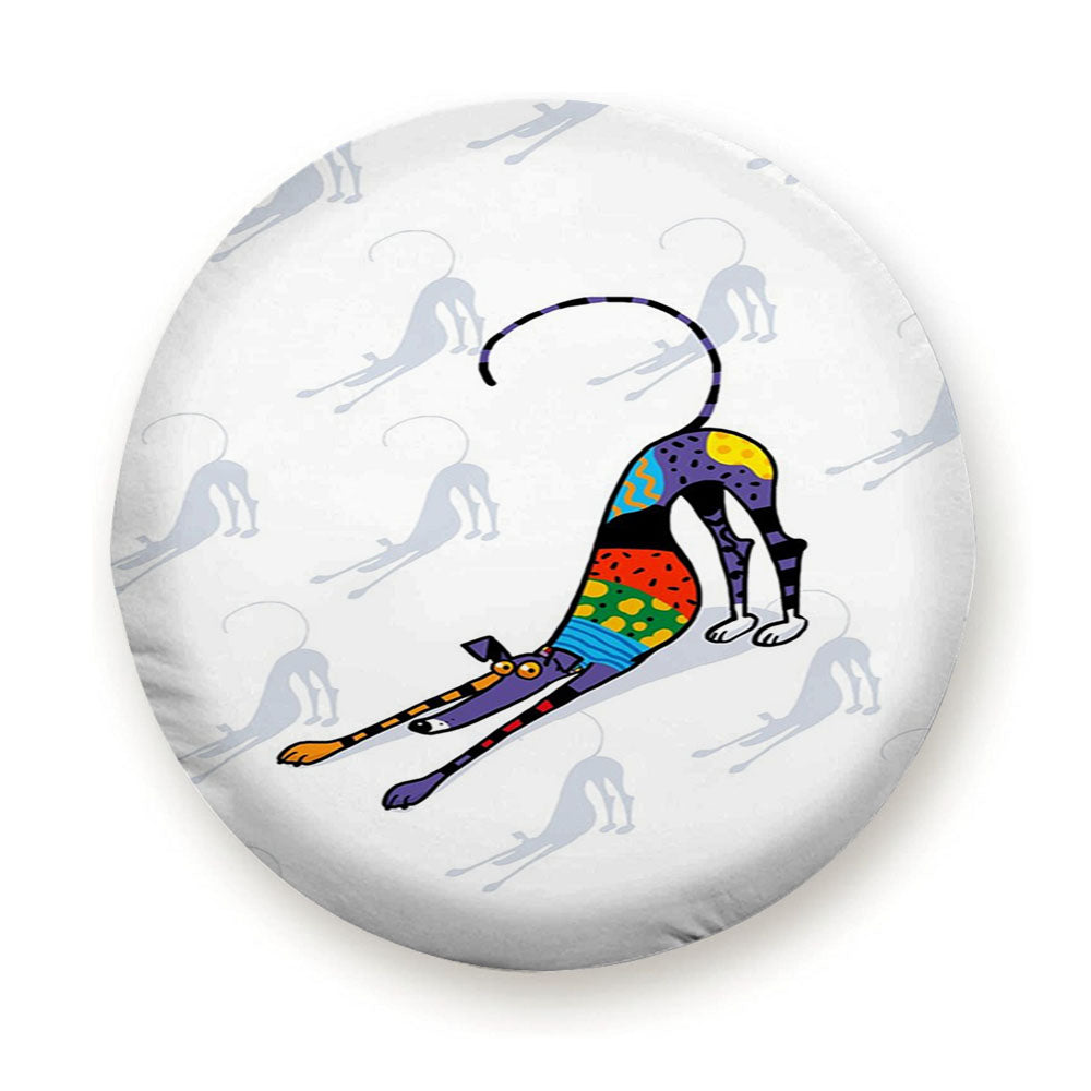 Kaleidoscope Bowdown Dog Tire Cover
