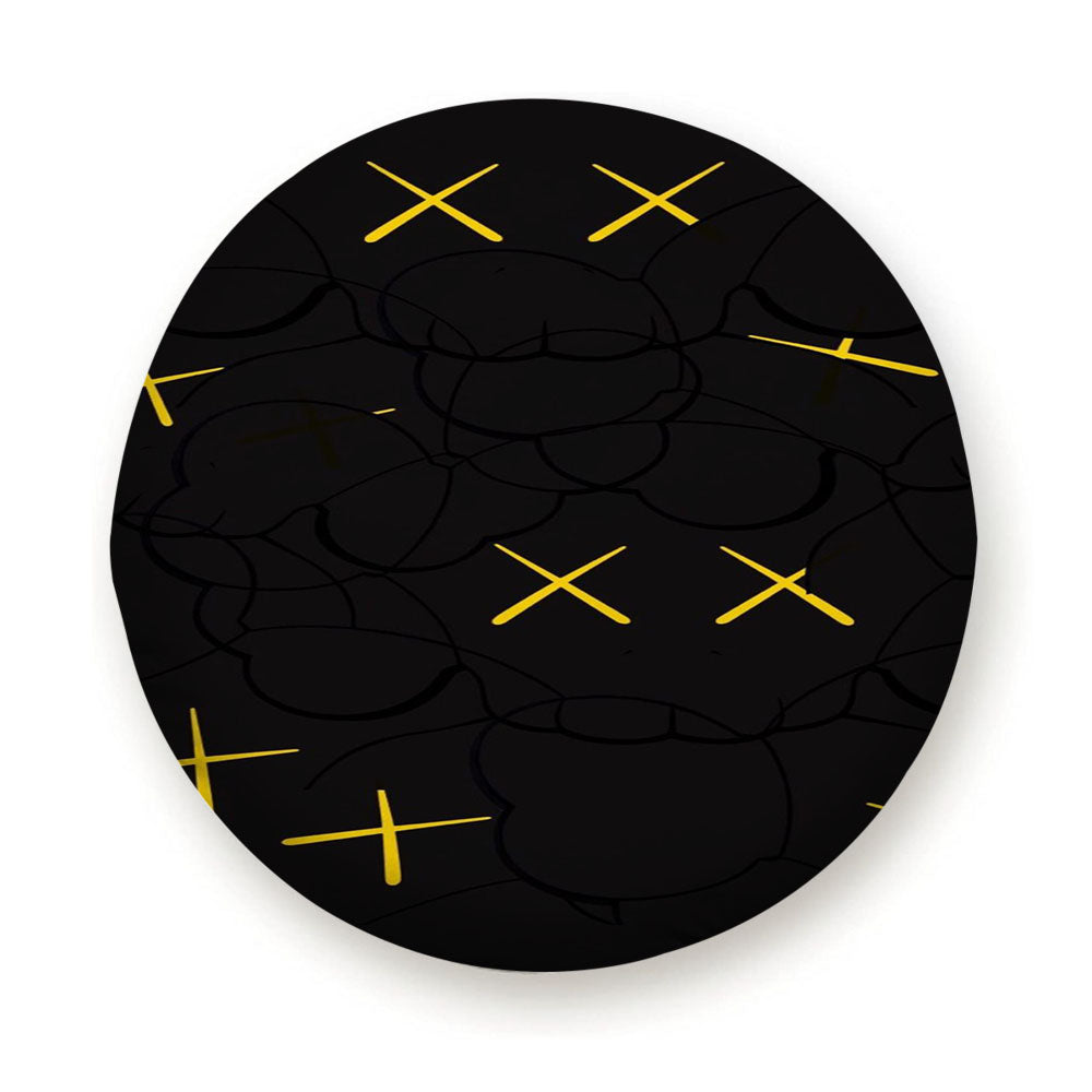 Kaws In Black Tire Cover