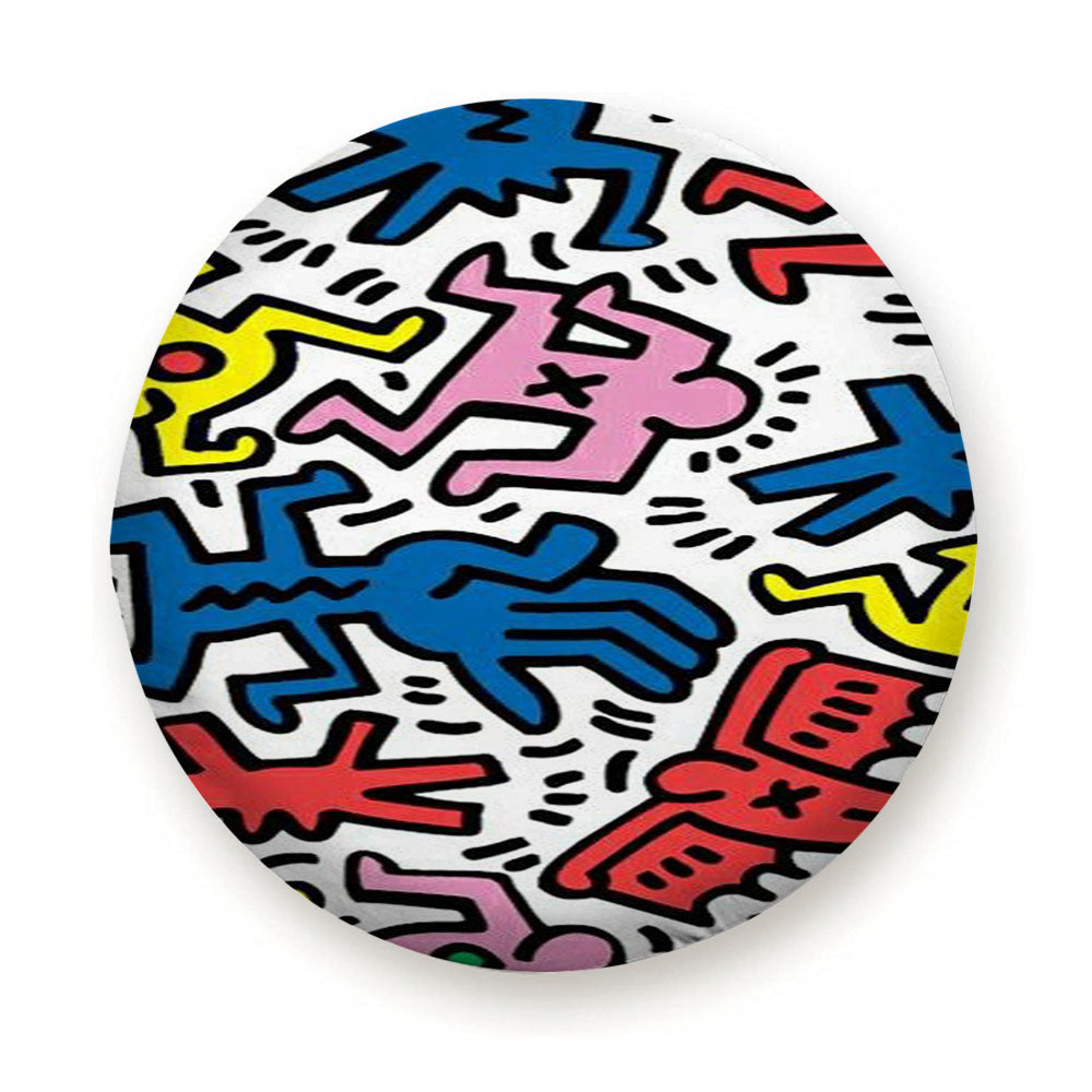 Keith Haring Neo Pop Art Style Tire Cover