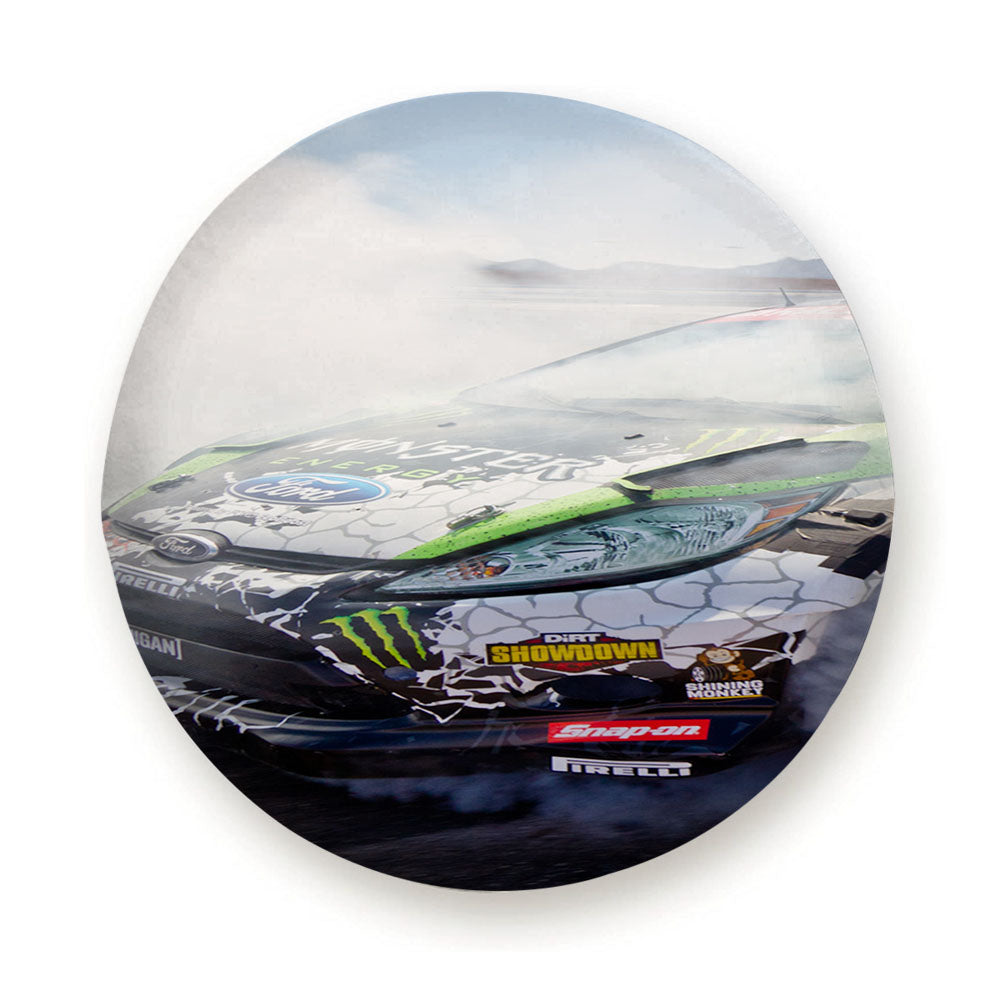 Ken Block Drifting Ford Car Tire Cover
