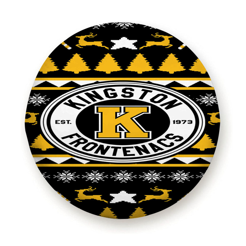 Kingston Frontenacs Christmas Sweater Tire Cover