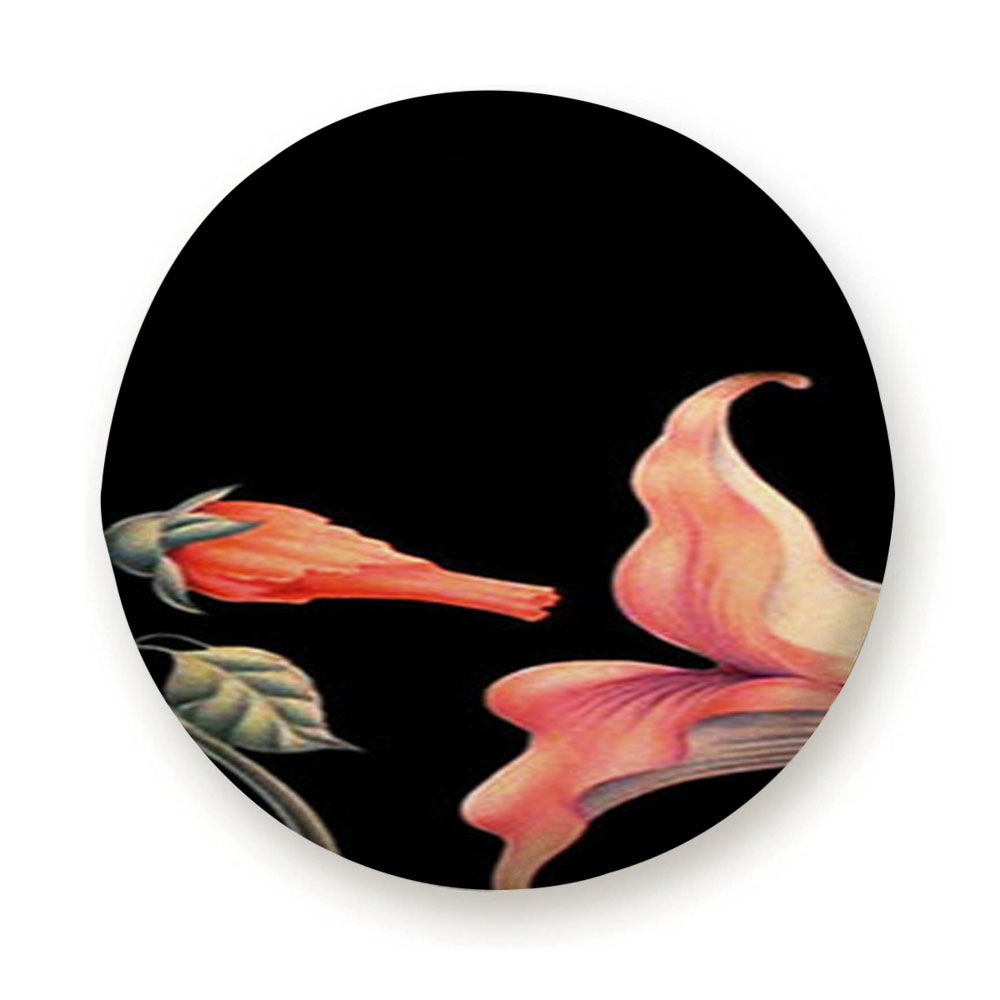 Kisses Flower Artwork Tire Cover