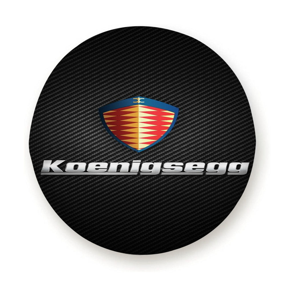 Koenigsegg Car Logo Carbon Tire Cover