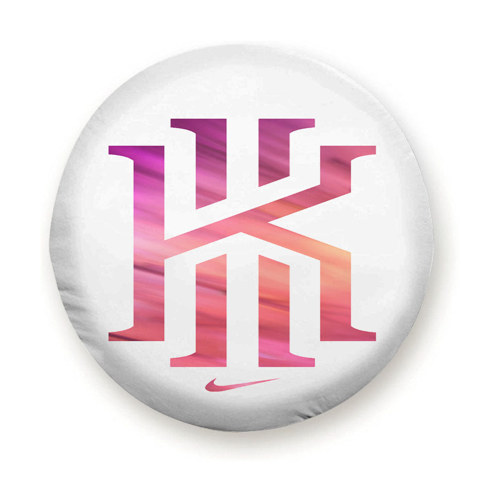Kyrie Irving Nike White Pink Logo Tire Cover