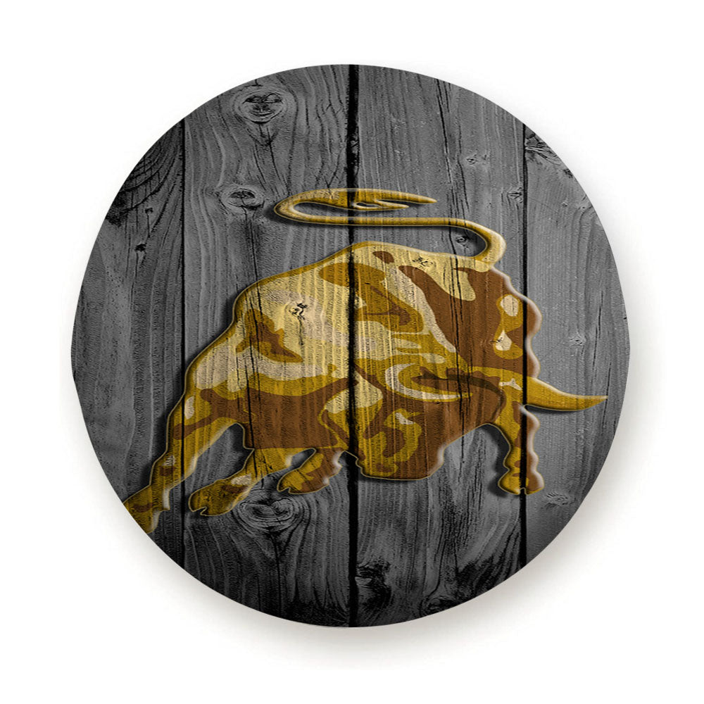 Lamborghini Bull Logo Dark Wood Wallpaper 2 Tire Cover