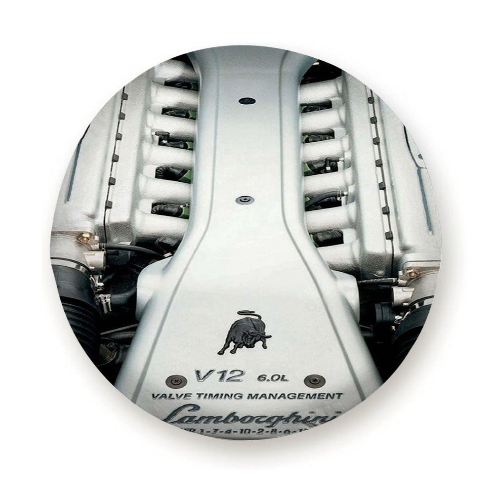 Lamborghini V12 Engine Machine Tire Cover
