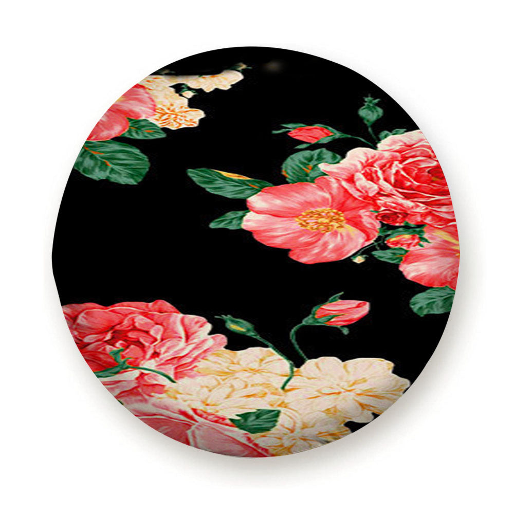 Large Carnations Floral Tire Cover