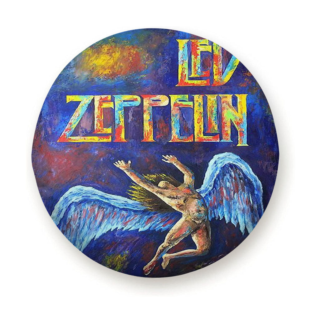 Led Zeppelin Angels Painting Wallpaper Tire Cover