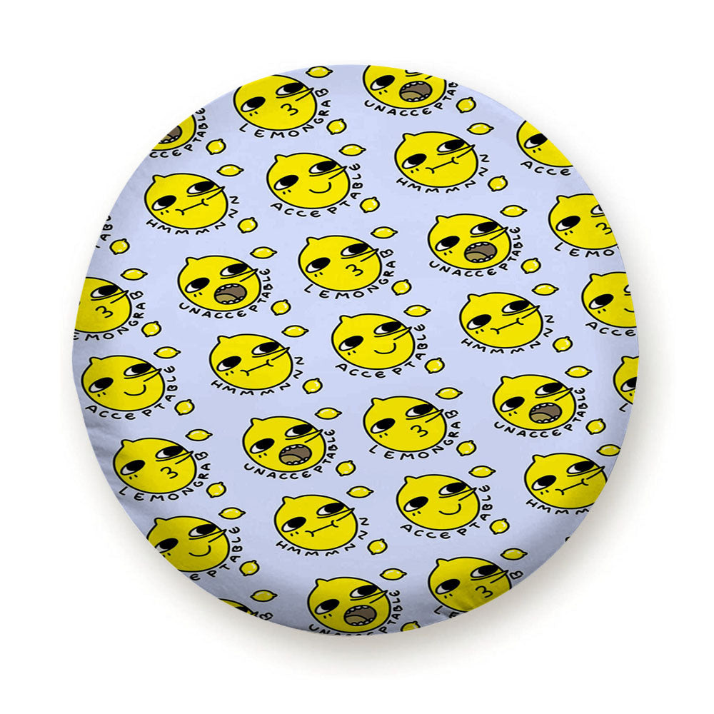 Lemongrab Pattern Tire Cover