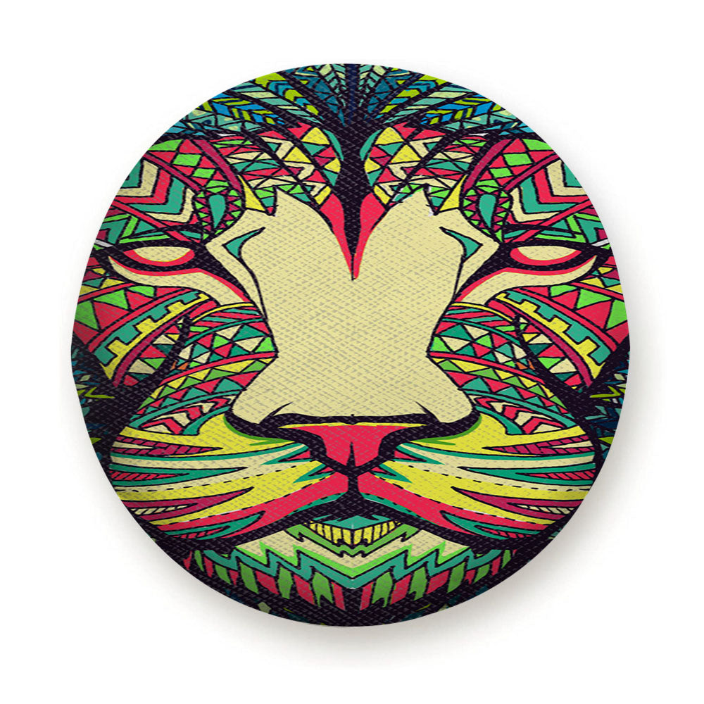 Lion Aztec Pattern Tire Cover
