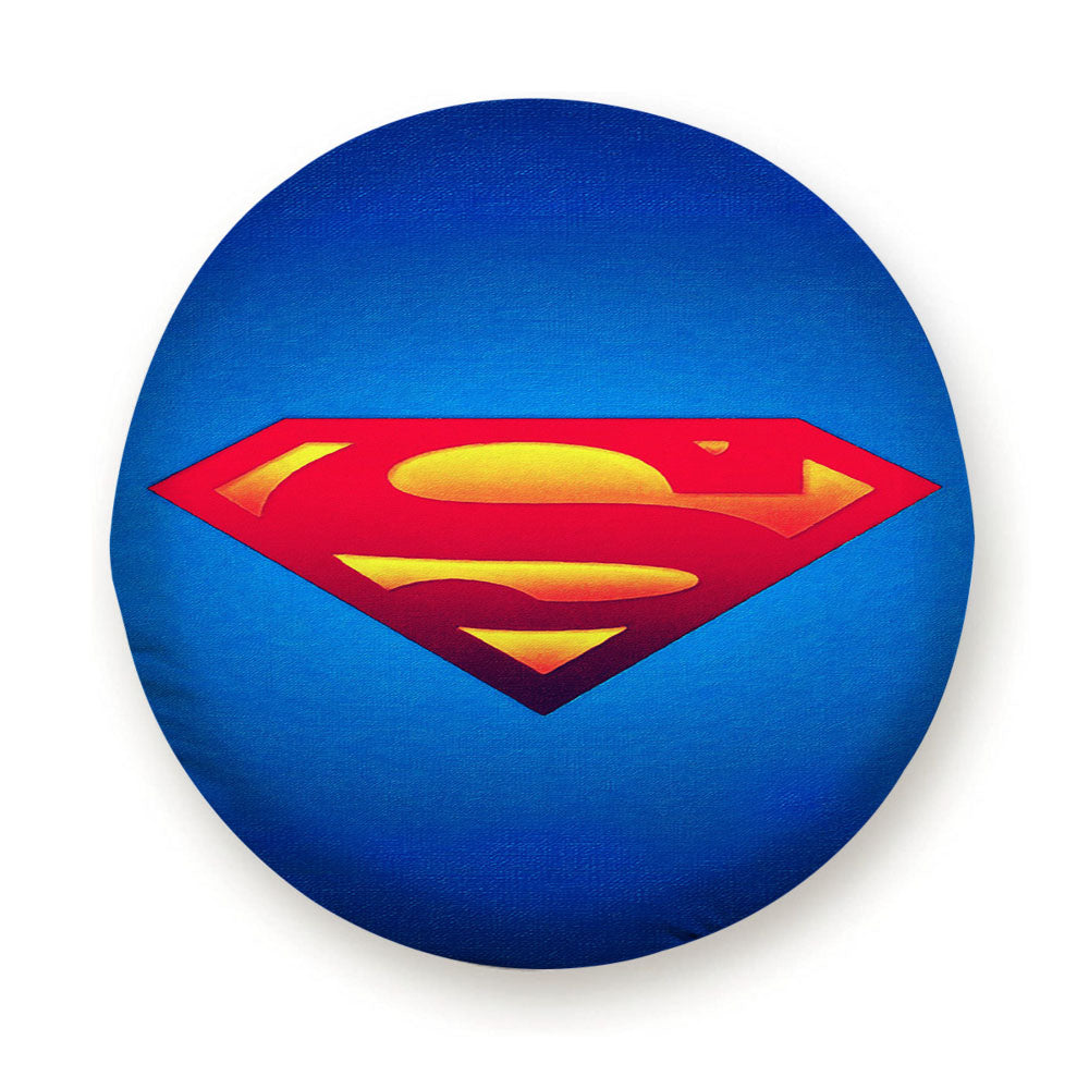 Logo Superman Blue Hero Illustration Art Tire Cover