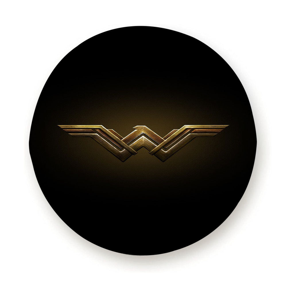 Logo Wonder Woman Justice League Black Diana Prince Tire Cover