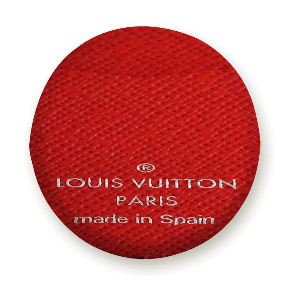 Louis Vuitton Paris Red Leather Tire Cover