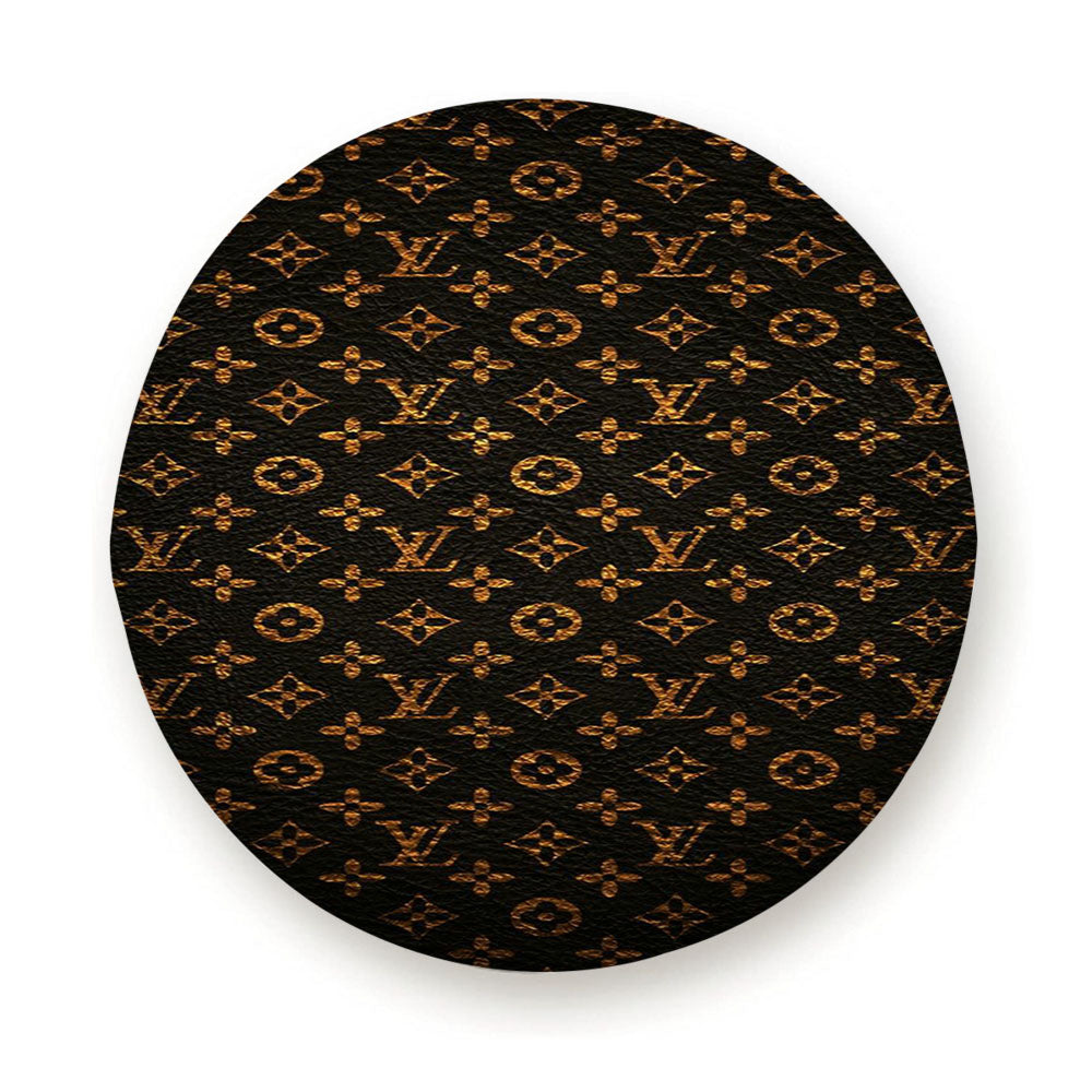 Louis Vuitton Pattern Brown Gold Tire Cover