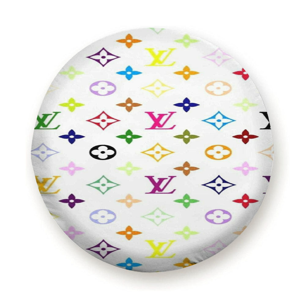 Louis Vuitton Rainbow Pattern Tire Cover