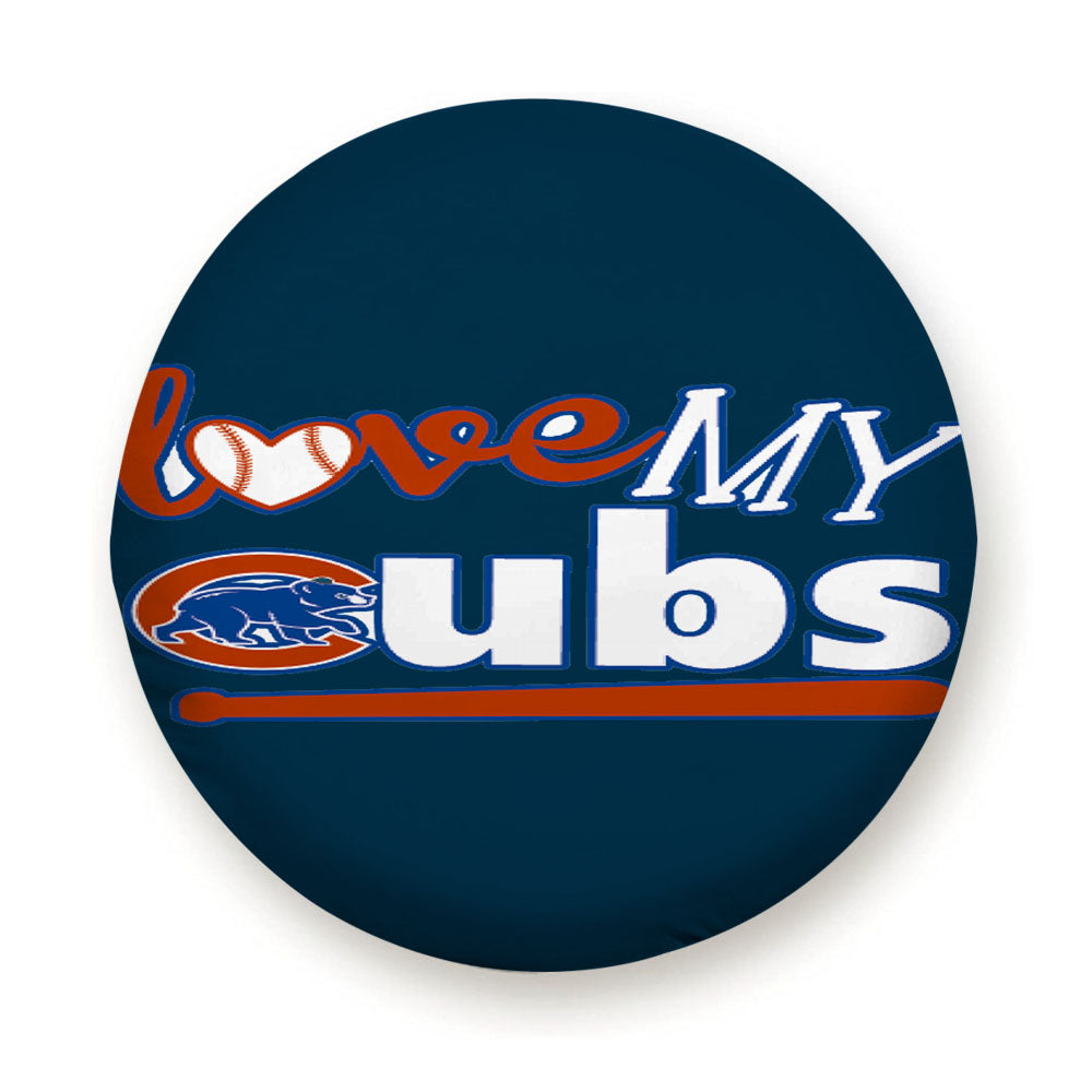 Love My Chicago Cubs Tire Cover