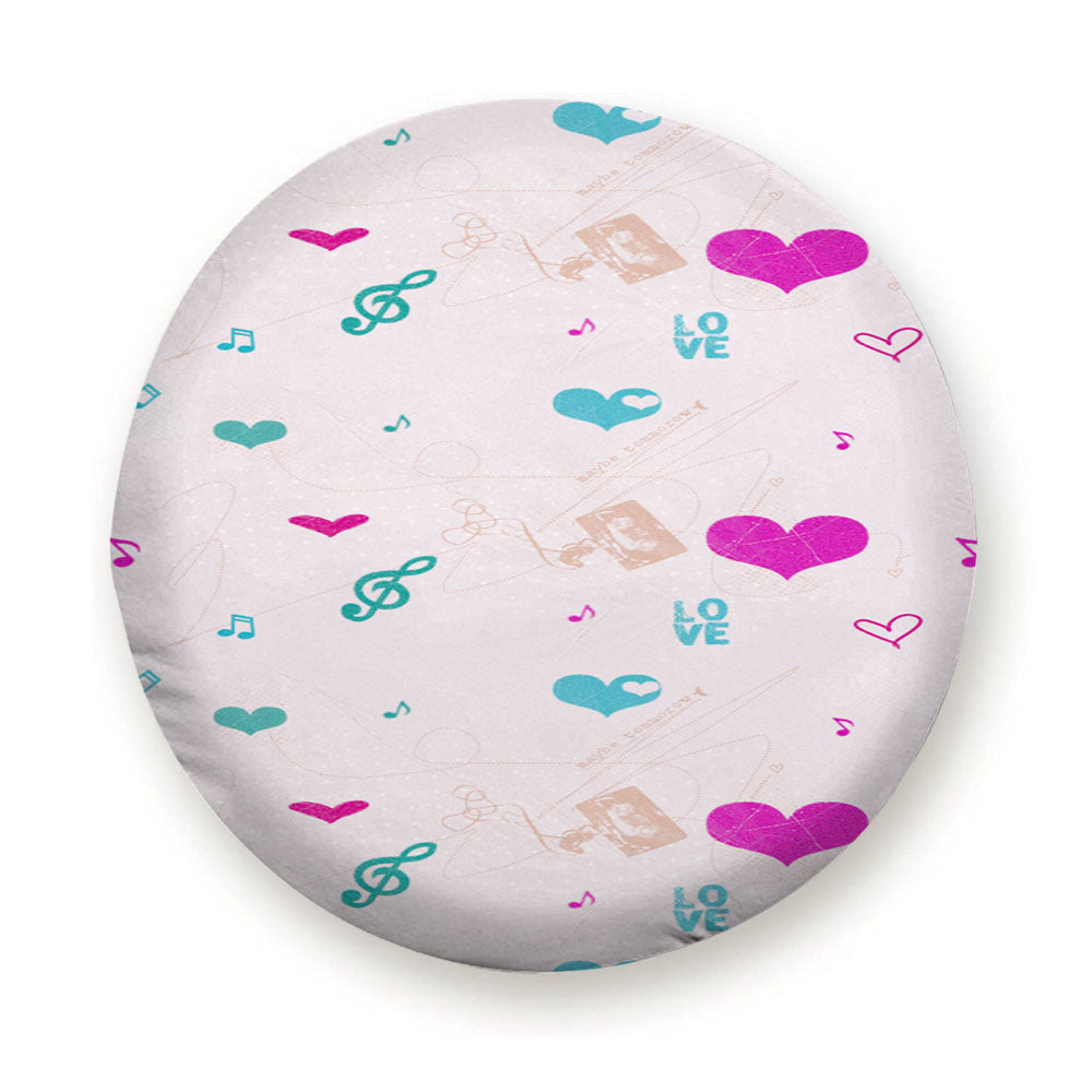 Love Pattern Tire Cover