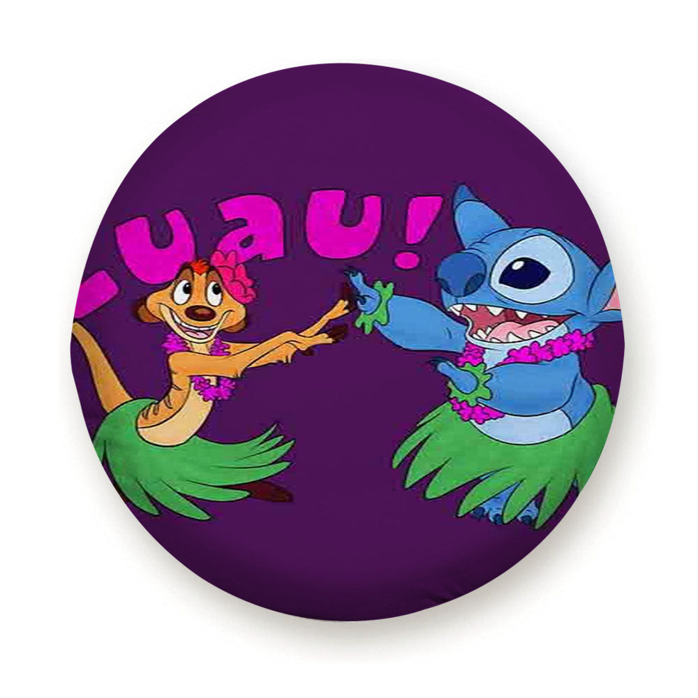 Luau Timon Silhouette And Stitch Disney Tire Cover