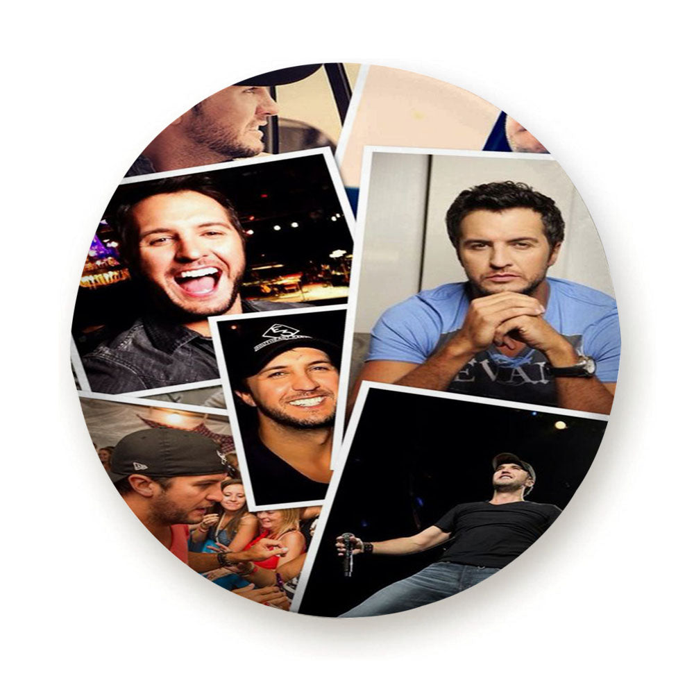 Luke Bryant Photo Collage Tire Cover
