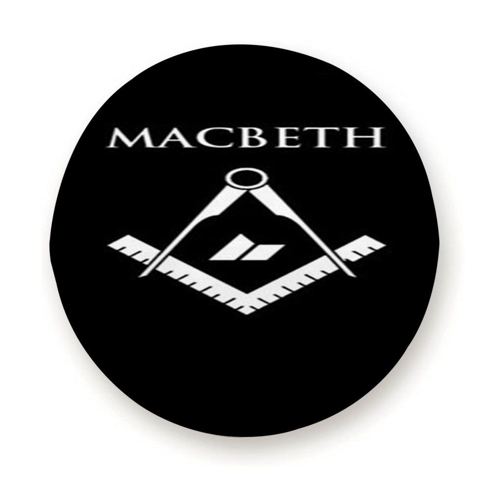 Macbeth Logo  Tire Cover