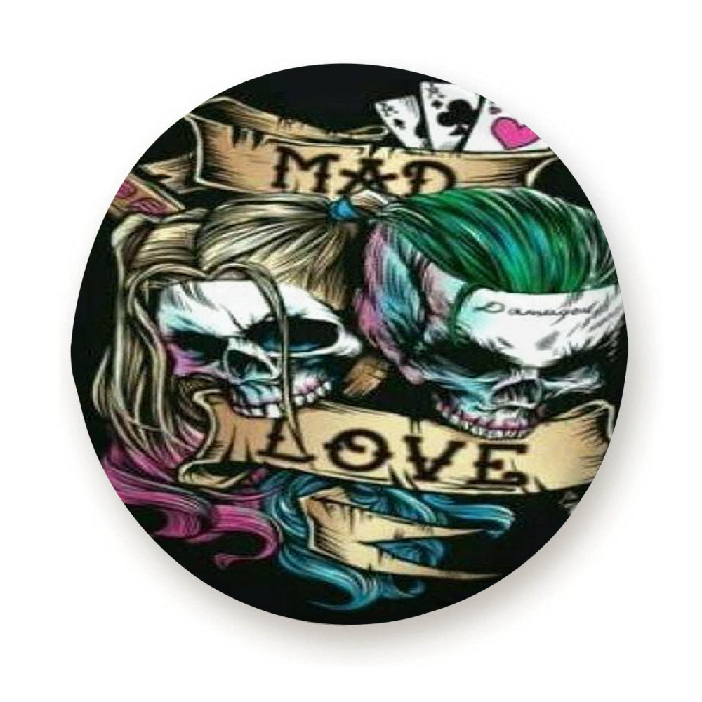 Mad Love Of Harley Quinn And Joker Tire Cover