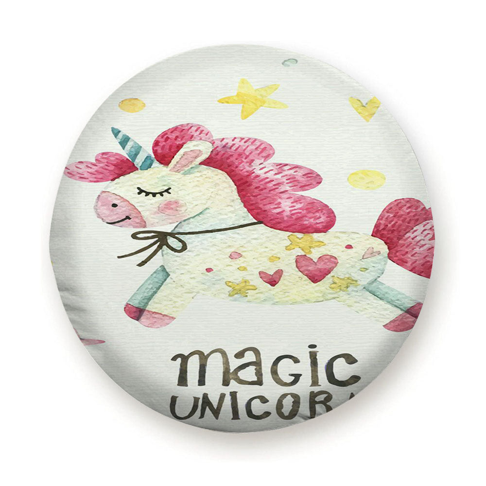 Magic Unicorn Watercolor Tire Cover