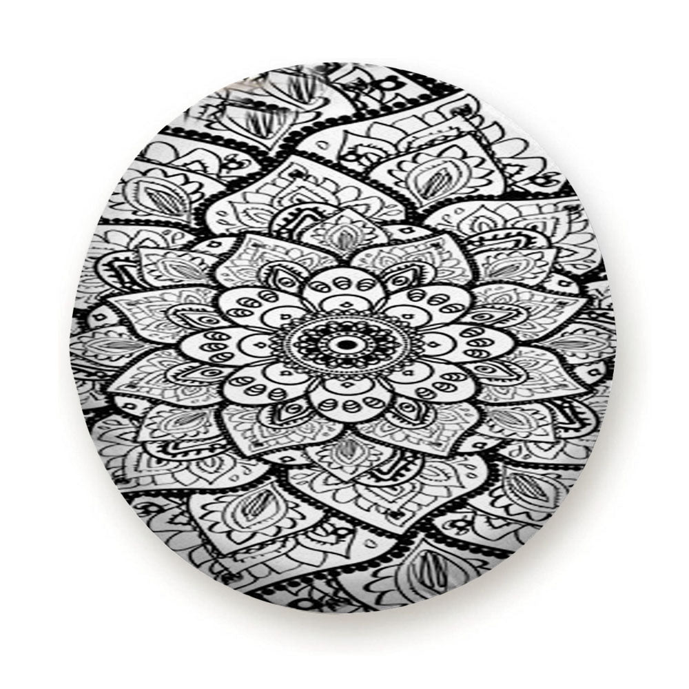 Mandala Flower Tire Cover