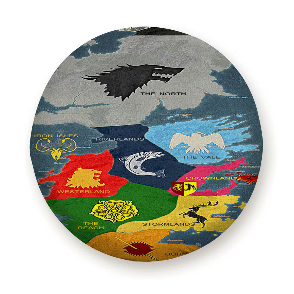 Map Game Of Thrones 1 Tire Cover