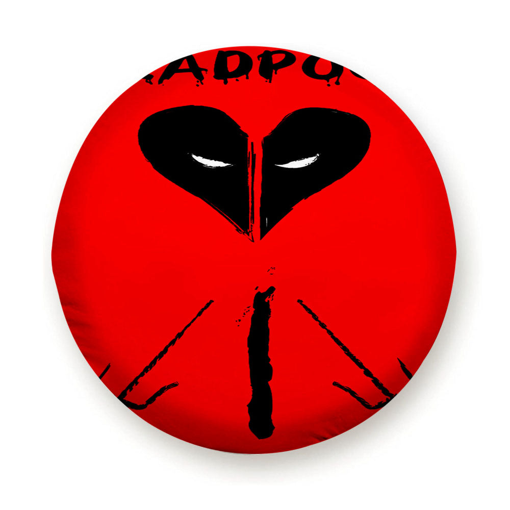 Marvel Deadpool Heart Logo Tire Cover