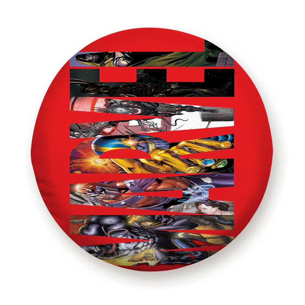 Marvel Font Art Character Tire Cover