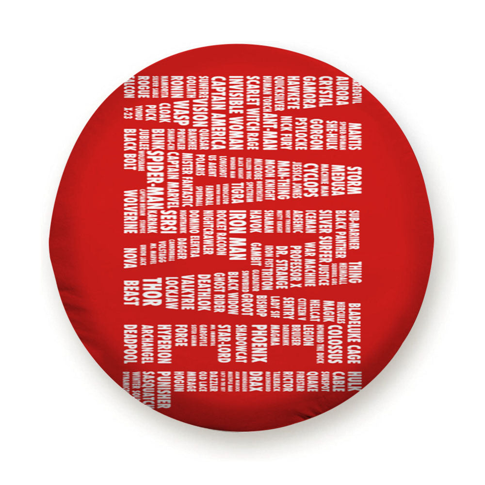 Marvel Names Tire Cover