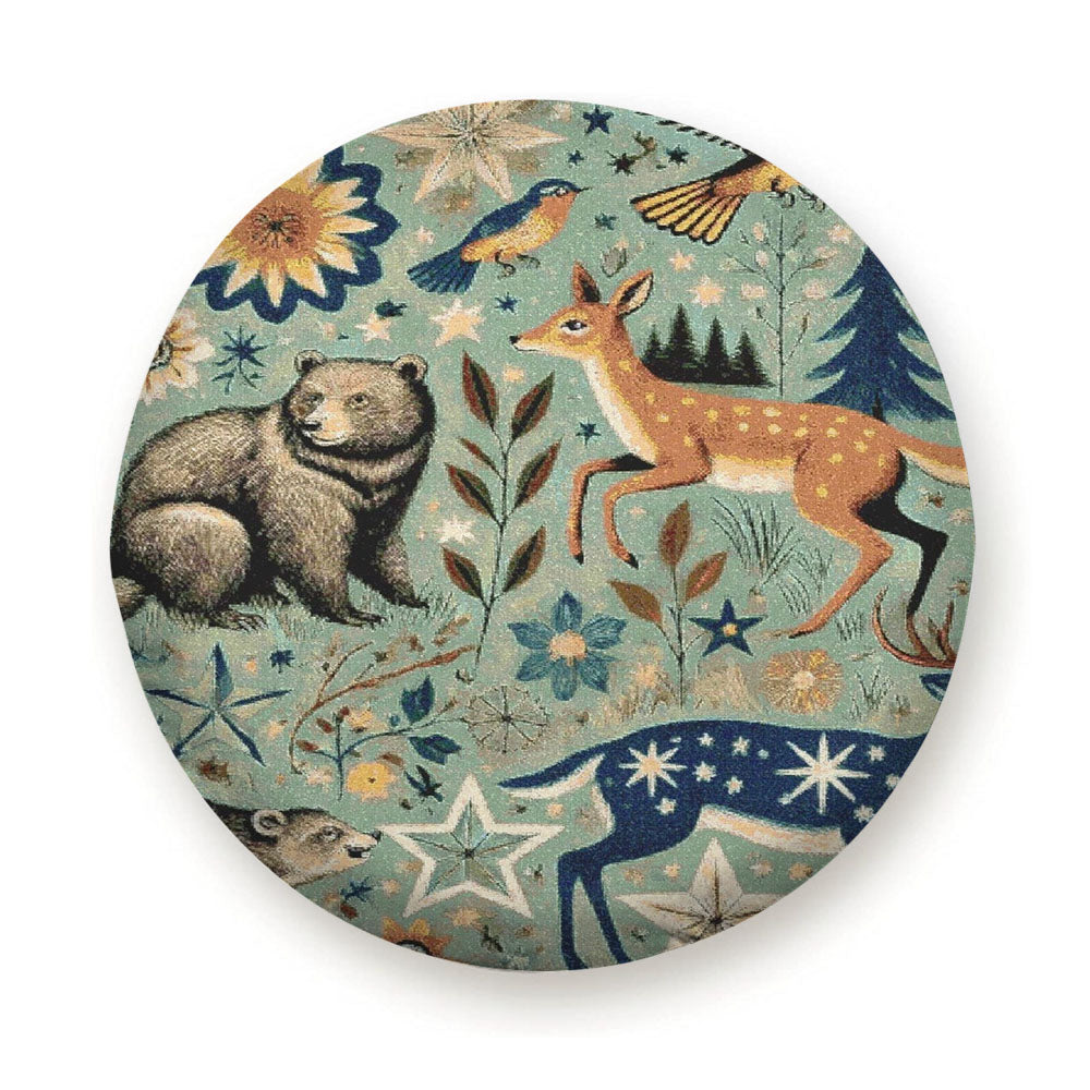 Woodland Whimsy Bear & Doe Tire Cover