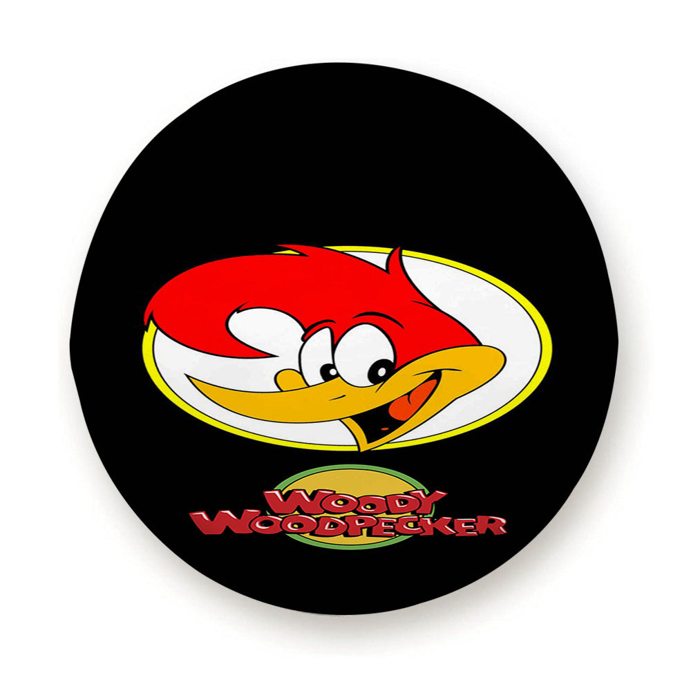 Woody Woodpecker Logo Black Wallpaper Tire Cover